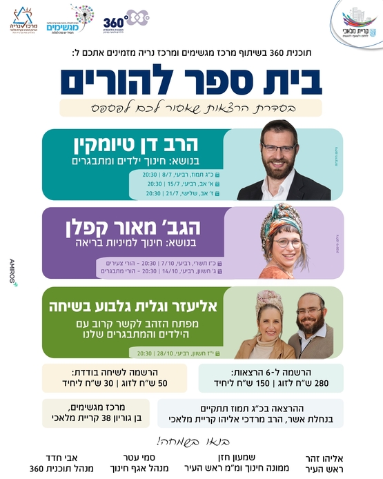 תמונת מופע: בית ספר להורים-מפתח הזהב לקשר קרוב עם המתבגרים שלנו